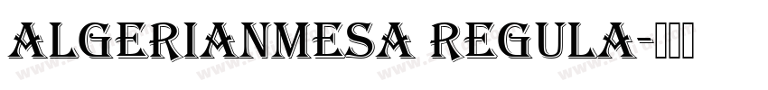 AlgerianMesa Regula字体转换